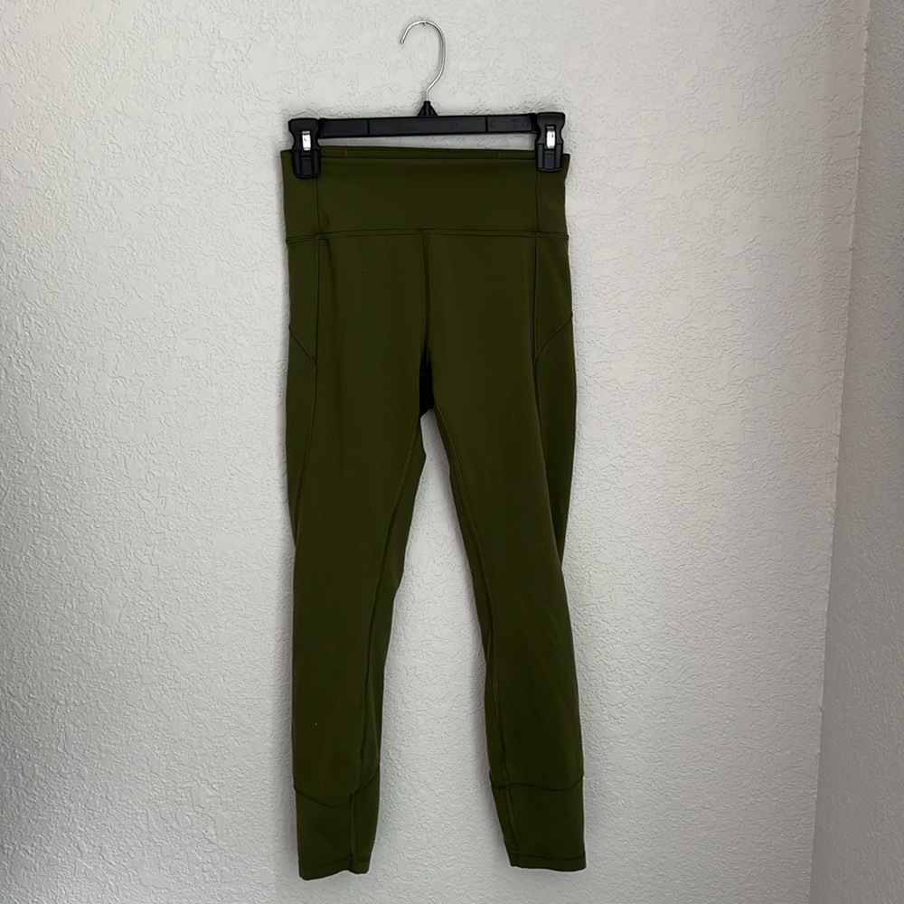 Lululemon leggings. Olive green.